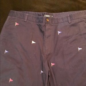 Chaps size 42 shorts navy with nautical flags
